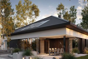 Projekt domu Homekoncept 133 wariant 02 - parterowy dom o powierzchni 140,36 m², dach kopertowy - ujęcie 11