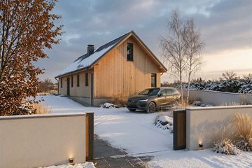 Projekt domu eko Typowy 85 - parterowy dom o powierzchni 109,04 m², dach dwuspadowy - ujęcie 9
