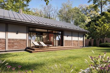 Projekt domu Pati 2 - parterowy dom o powierzchni 128,04 m², dach dwuspadowy - ujęcie 3