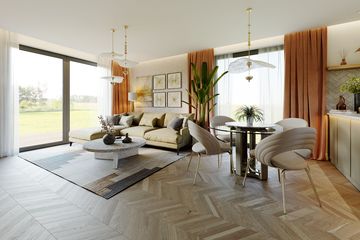 Projekt domu Galia 3 drewniana - parterowy dom o powierzchni 76,25 m², dach kopertowy - ujęcie 4
