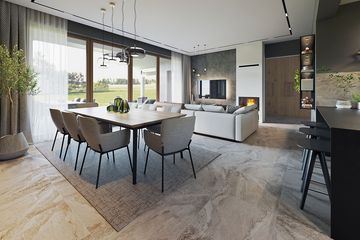 Projekt domu Ostoja - parterowy dom o powierzchni 144,31 m², dach dwuspadowy - ujęcie 8
