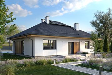 Projekt domu Kiwi 7 - parterowy dom o powierzchni 99,25 m², dach kopertowy - ujęcie 4