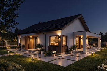 Projekt domu Vivia - parterowy dom o powierzchni 115,70 m², dach dwuspadowy - ujęcie 4