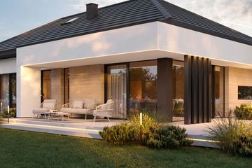 Projekt domu HomeKoncept 145 G2 - parterowy dom o powierzchni 115,49 m², dach kopertowy - ujęcie 8