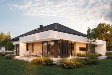 Projekt domu HomeKoncept 145 G2 - parterowy dom o powierzchni 115,49 m², dach kopertowy - ujęcie 9