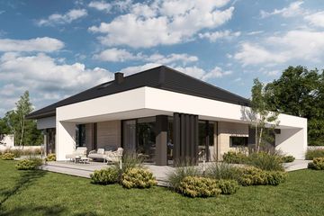 Projekt domu HomeKoncept 145 G2 - parterowy dom o powierzchni 115,49 m², dach kopertowy - ujęcie 10