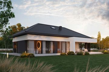 Projekt domu HomeKoncept 145 G2 - parterowy dom o powierzchni 115,49 m², dach kopertowy - ujęcie 14