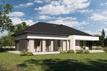 Projekt domu HomeKoncept 145 G2 - parterowy dom o powierzchni 115,49 m², dach kopertowy - ujęcie 15