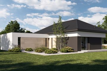 Projekt domu HomeKoncept 145 G2 - parterowy dom o powierzchni 115,49 m², dach kopertowy - ujęcie 16