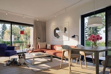 Projekt domu Flo V - parterowy z poddaszem dom o powierzchni 103,59 m², dach kopertowy - ujęcie 9