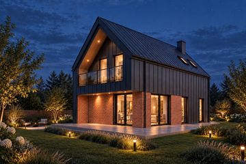 Projekt domu Forma - parterowy z poddaszem dom o powierzchni 98,08 m², dach dwuspadowy - ujęcie 5