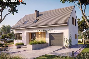 Projekt domu Studio 139 - parterowy z poddaszem dom o powierzchni 136,61 m², dach dwuspadowy - ujęcie 2