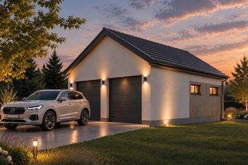 Projekt garażu Faro - parterowy dom o powierzchni 53,84 m², dach dwuspadowy - ujęcie 5