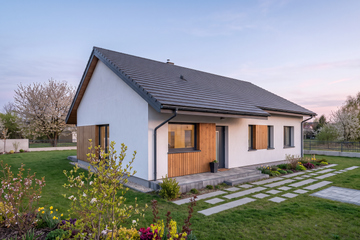 Projekt domu Mila - parterowy dom o powierzchni 92,89 m², dach dwuspadowy - ujęcie 2