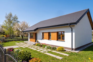 Projekt domu Mila - parterowy dom o powierzchni 92,89 m², dach dwuspadowy - ujęcie 3