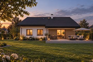 Projekt domu Mila - parterowy dom o powierzchni 92,89 m², dach dwuspadowy - ujęcie 5