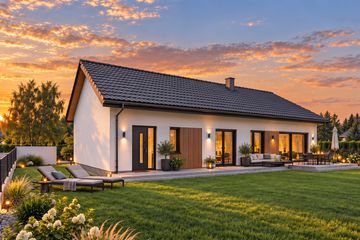 Projekt domu Scala - parterowy dom o powierzchni 153,64 m², dach dwuspadowy - ujęcie 5