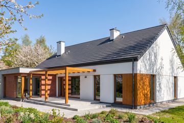 Projekt domu Dalia - parterowy dom o powierzchni 167,20 m², dach dwuspadowy - ujęcie 2