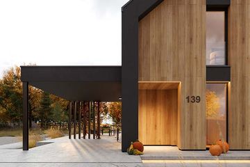 Projekt domu HomeKoncept 139 - parterowy z poddaszem dom o powierzchni 105,77 m², dach dwuspadowy - ujęcie 4