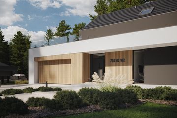 Projekt domu NewHouse 753 G2 w2 - parterowy z poddaszem dom o powierzchni 102,49 m², dach dwuspadowy - ujęcie 6
