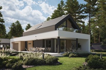 Projekt domu NewHouse 753 G2 w2 - parterowy z poddaszem dom o powierzchni 102,49 m², dach dwuspadowy - ujęcie 8