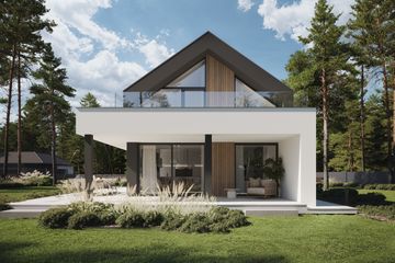 Projekt domu NewHouse 753 G2 w2 - parterowy z poddaszem dom o powierzchni 102,49 m², dach dwuspadowy - ujęcie 10