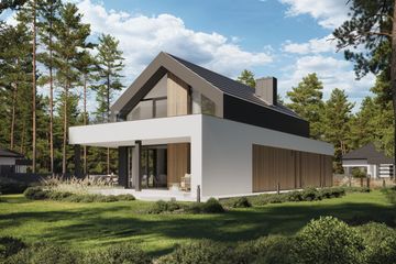 Projekt domu NewHouse 753 G2 w2 - parterowy z poddaszem dom o powierzchni 102,49 m², dach dwuspadowy - ujęcie 14