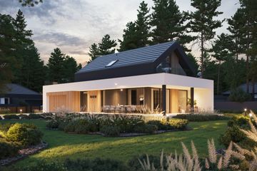 Projekt domu NewHouse 753 G2 w2 - parterowy z poddaszem dom o powierzchni 102,49 m², dach dwuspadowy - ujęcie 18