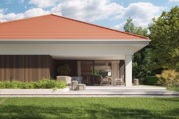 Projekt domu NewHouse 771 red - parterowy dom o powierzchni 133,61 m², dach kopertowy - ujęcie 11