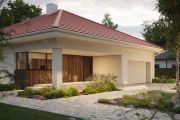 Projekt domu NewHouse 771 w3 red - parterowy dom o powierzchni 116,98 m², dach kopertowy - ujęcie 18