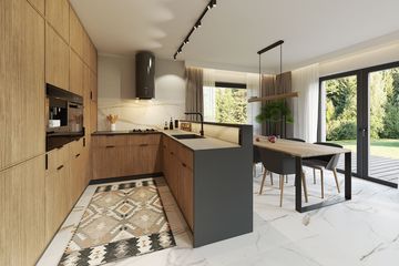 Projekt domu Erna 5 - parterowy z poddaszem dom o powierzchni 75,68 m², dach dwuspadowy - ujęcie 4