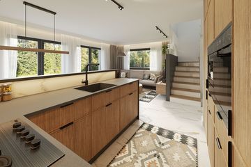 Projekt domu Erna 5 - parterowy z poddaszem dom o powierzchni 75,68 m², dach dwuspadowy - ujęcie 6
