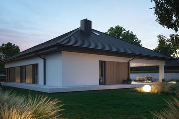 Projekt domu NewHouse 761 w6 S - parterowy dom o powierzchni 148,63 m², dach namiotowy - ujęcie 9
