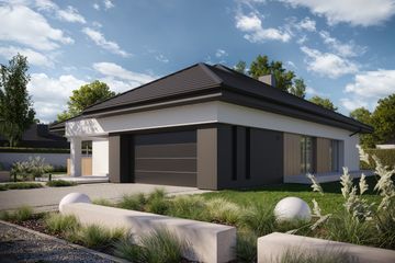 Projekt domu NewHouse 761 w6 S - parterowy dom o powierzchni 148,63 m², dach namiotowy - ujęcie 12