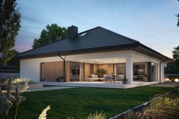 Projekt domu NewHouse 761 w6 S - parterowy dom o powierzchni 148,63 m², dach namiotowy - ujęcie 15