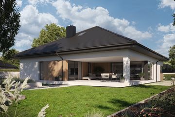 Projekt domu NewHouse 761 w6 S - parterowy dom o powierzchni 148,63 m², dach namiotowy - ujęcie 16