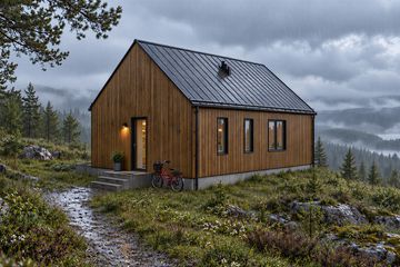 Projekt domu Akacja - parterowy dom o powierzchni 48,51 m², dach dwuspadowy - ujęcie 6