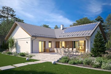 Projekt domu Ambrozja 17 - parterowy dom o powierzchni 167,84 m², dach wielospadowy - ujęcie 3