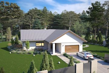 Projekt domu Ambrozja 17 - parterowy dom o powierzchni 167,84 m², dach wielospadowy - ujęcie 4