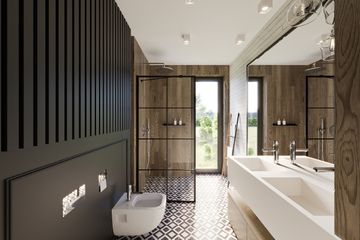 Projekt domu PióroArchitekci - 19 szkieletowy - parterowy dom o powierzchni 132,80 m², dach dwuspadowy - ujęcie 8