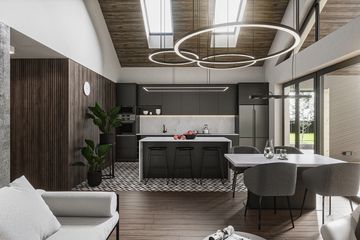 Projekt domu PióroArchitekci - 19 szkieletowy - parterowy dom o powierzchni 132,80 m², dach dwuspadowy - ujęcie 10