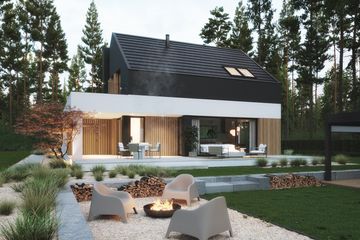 Projekt domu NewHouse 785 - parterowy z poddaszem dom o powierzchni 122,95 m², dach dwuspadowy - ujęcie 8
