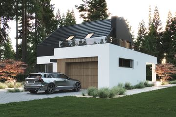 Projekt domu NewHouse 785 - parterowy z poddaszem dom o powierzchni 122,95 m², dach dwuspadowy - ujęcie 16