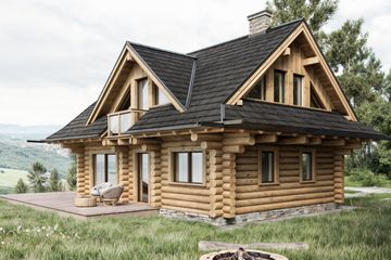 Projekt domu L-116 X - parterowy z poddaszem dom o powierzchni 97,68 m², dach dwuspadowy - ujęcie 5
