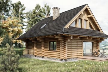 Projekt domu L-116 X - parterowy z poddaszem dom o powierzchni 97,68 m², dach dwuspadowy - ujęcie 8