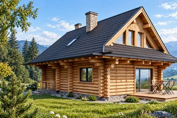 Projekt domu L-116 X - parterowy z poddaszem dom o powierzchni 97,68 m², dach dwuspadowy - ujęcie 3