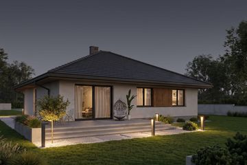 Projekt domu Abditus II G2 - parterowy dom o powierzchni 117,29 m², dach kopertowy - ujęcie 6