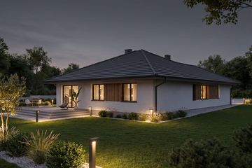 Projekt domu Abditus II G2 - parterowy dom o powierzchni 117,29 m², dach kopertowy - ujęcie 7