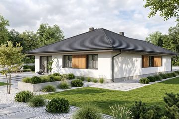 Projekt domu Abditus II G2 - parterowy dom o powierzchni 117,29 m², dach kopertowy - ujęcie 9