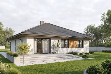 Projekt domu Abditus II G2 - parterowy dom o powierzchni 117,29 m², dach kopertowy - ujęcie 11